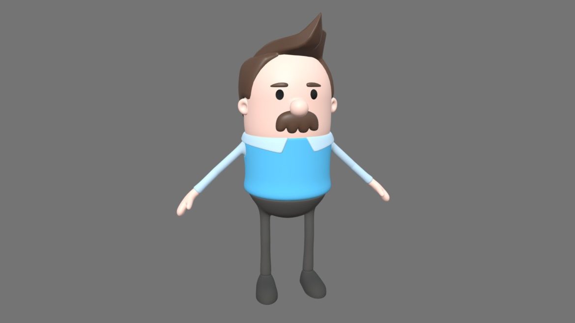 dad character 3d model