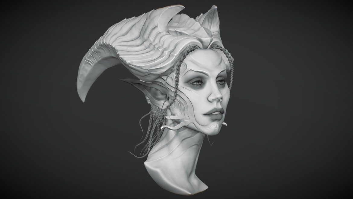 demon woman 3d model