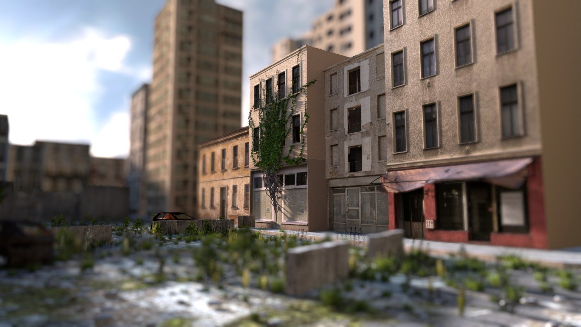 Depth of Field Demo: Postwar City