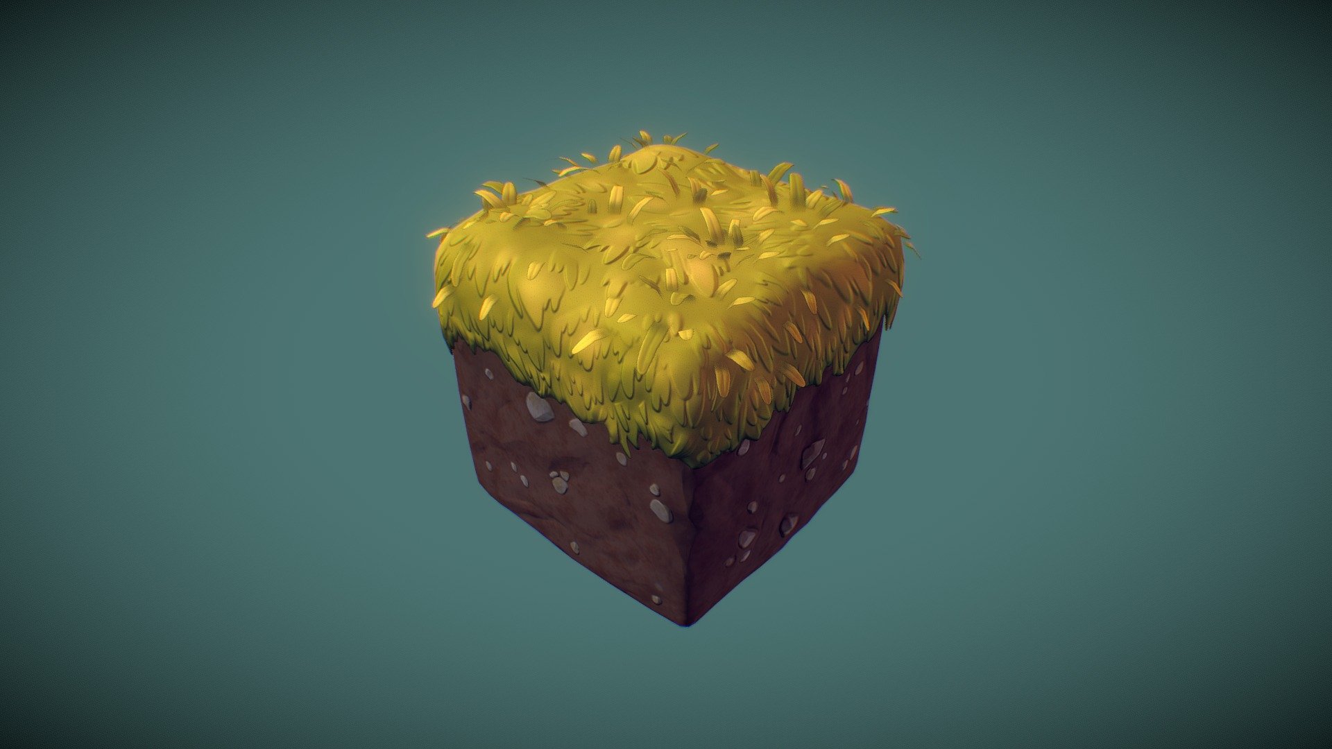 Dirt Cube – PBR Hand Painted Series