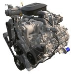 duramax diesel v8 turbo engine 3d model