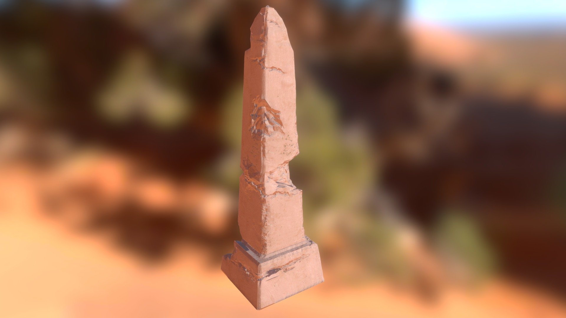 Egyptian Obelisk – Extreme Damaged