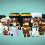 egyptian town people proto series 3d model