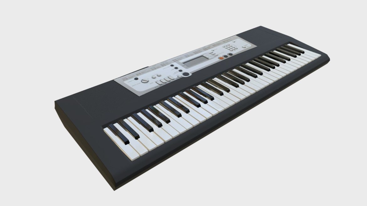 electronic piano keyboard 3d model