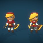 elf hero character proto series 3d model