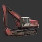 excavator 3d model