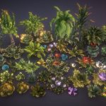 fantasy plants 4 3d model