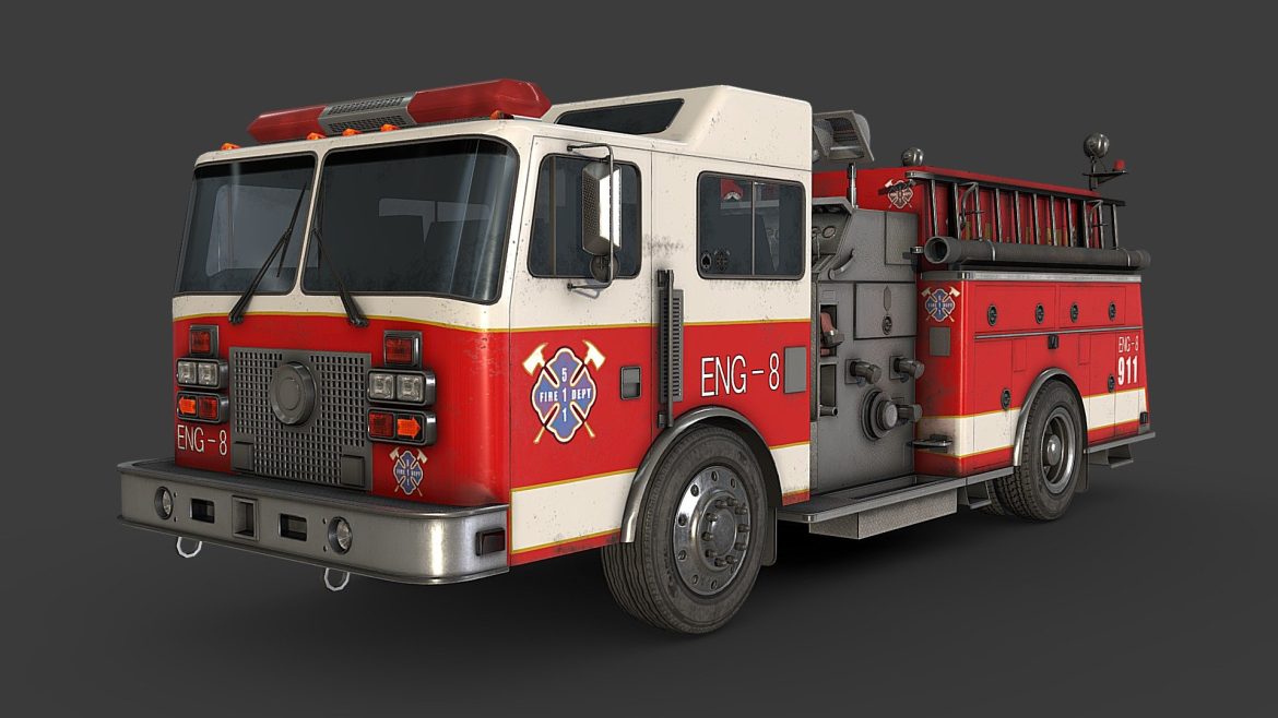 fire truck 3d model
