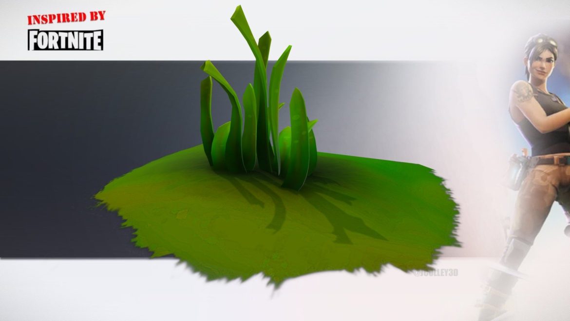 fortnite style assets plant 1 3d model