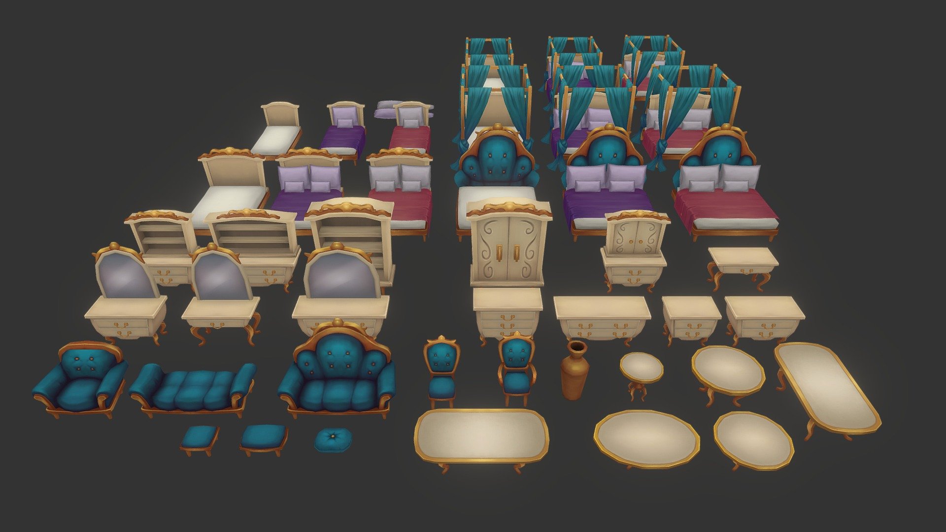 Furniture pack 02 deep3dsea