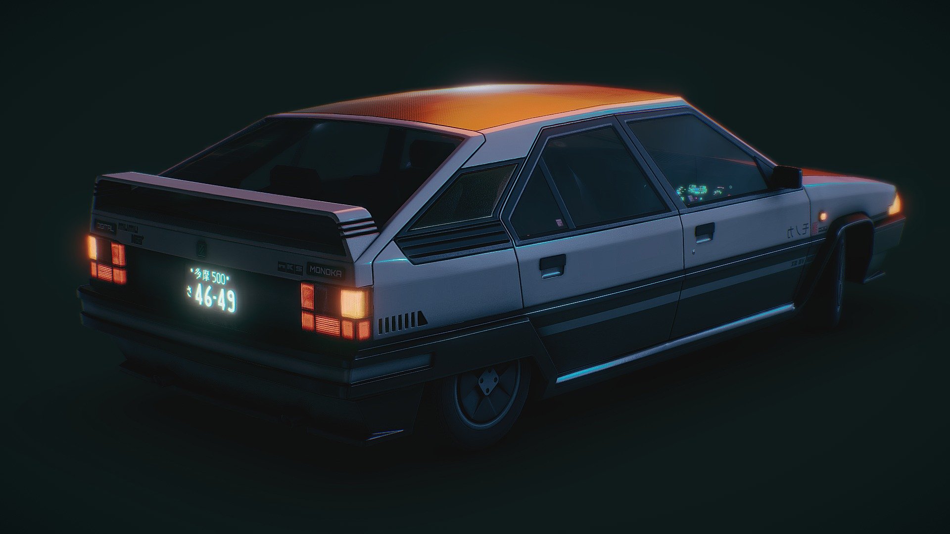 Futuristic 1980’s Hatchback