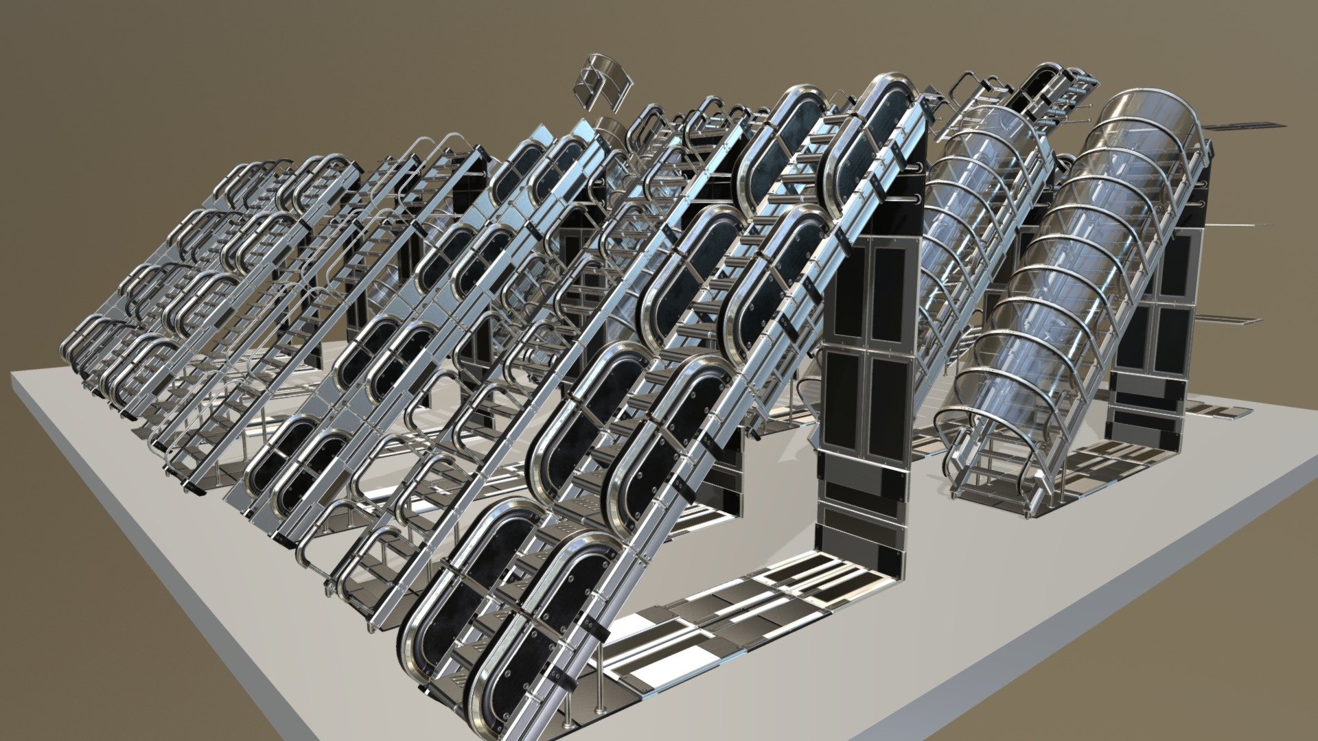 Futuristic Staris Silver Version