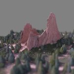 garden of the gods colorado 3d model