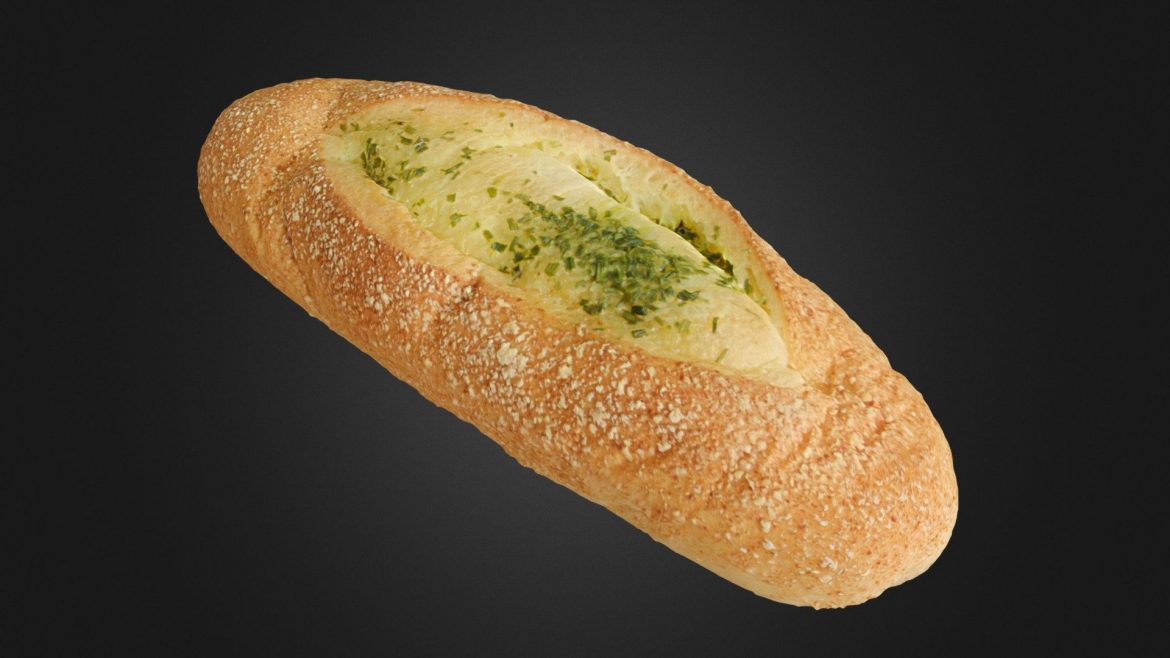 garlic bread 3d model