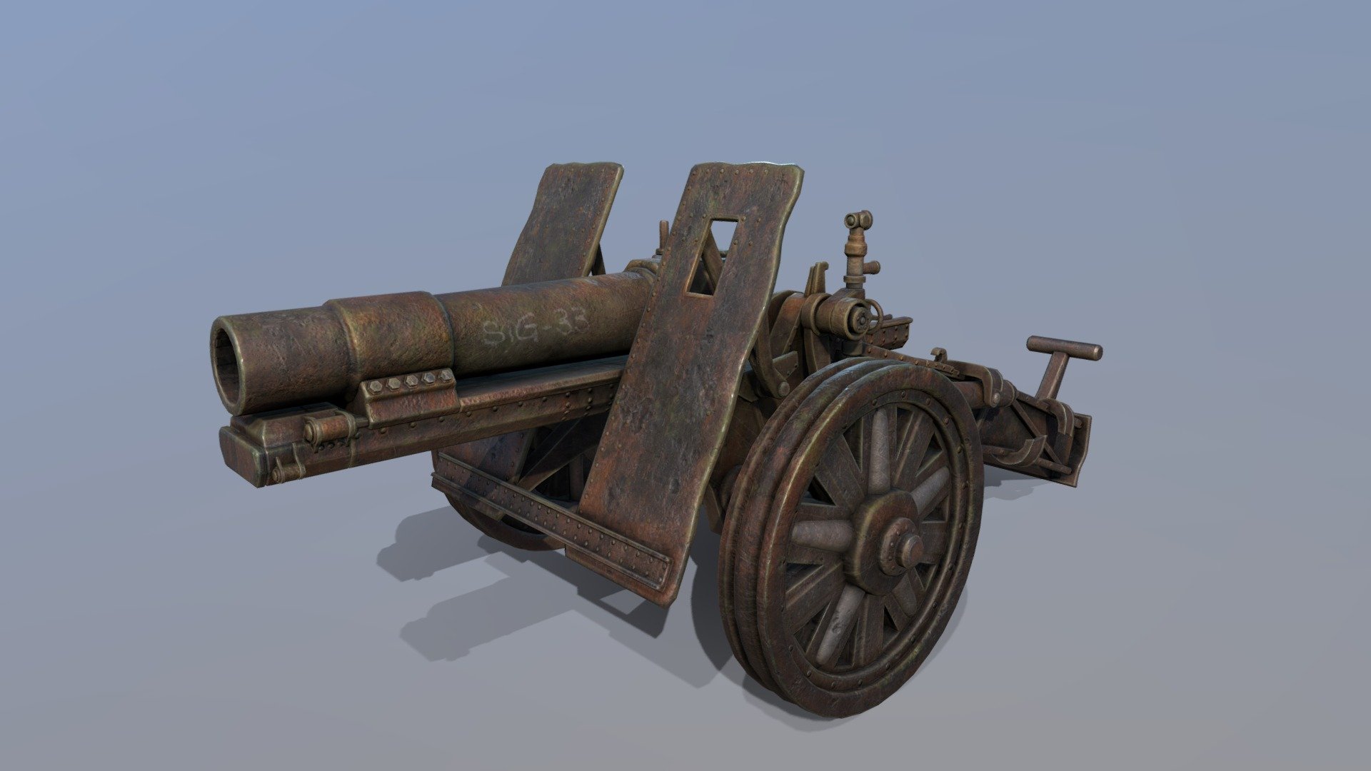 German artillery 15cm SIG 33