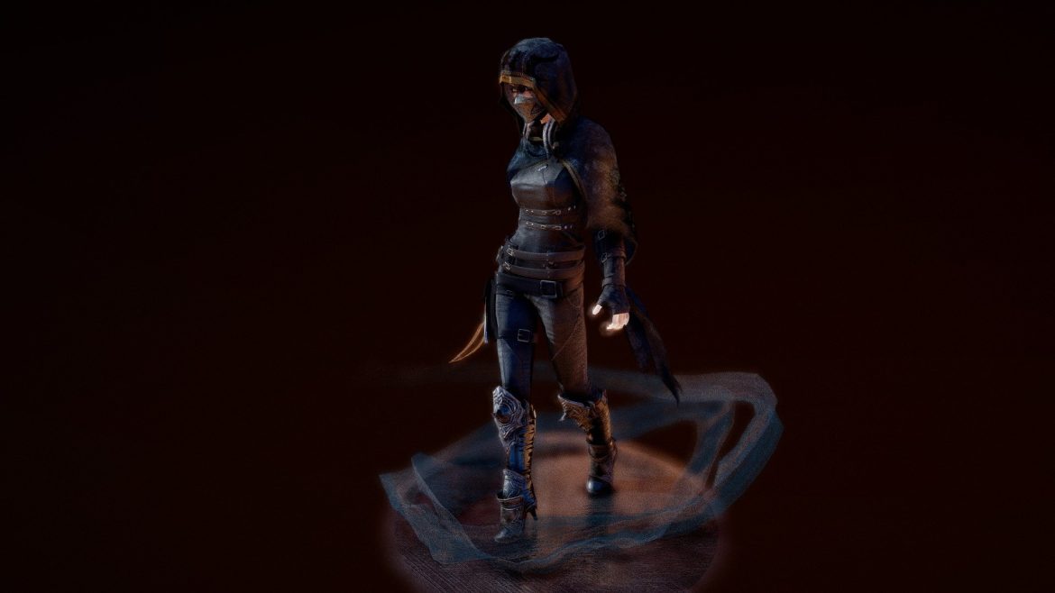 ghost lady s1 3d model