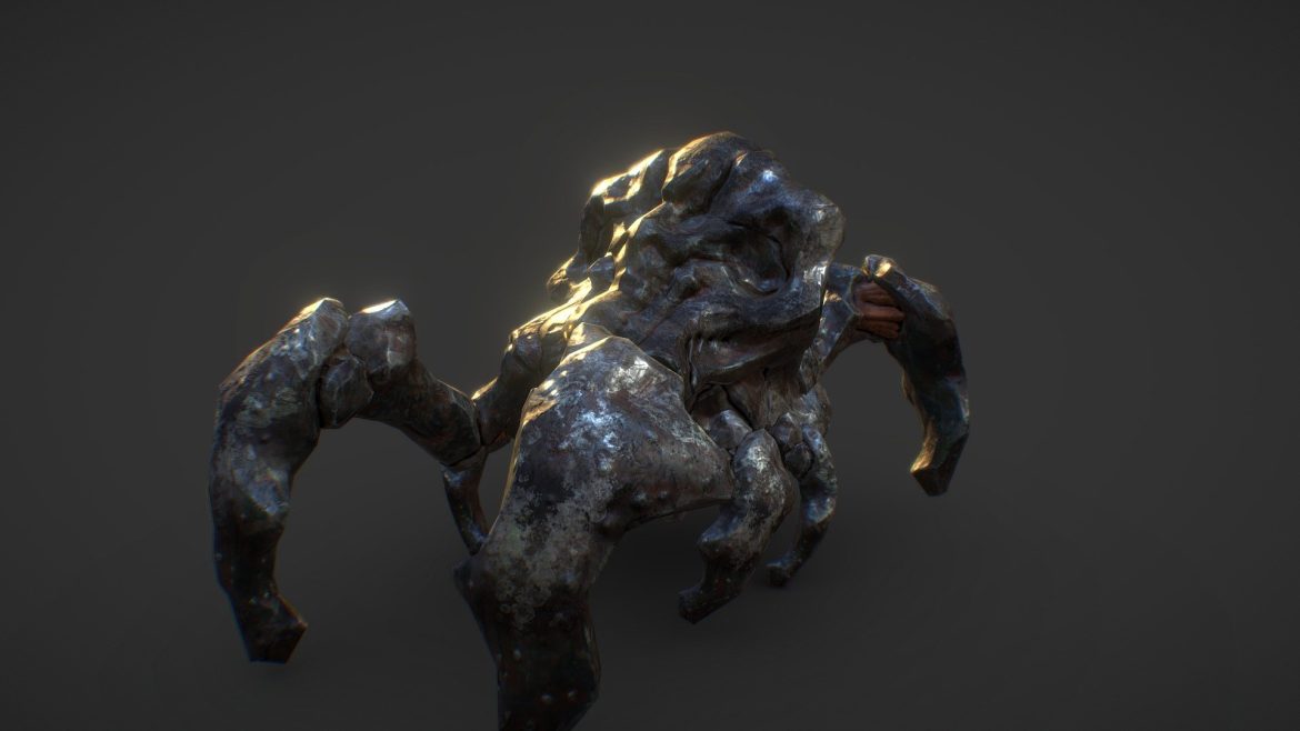 giant ironstone bug monster 3d model
