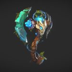 green axe 3d model