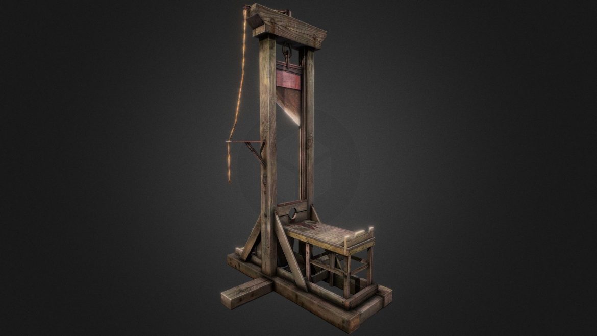 guillotine 3d model