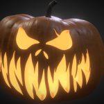 halloween pumpkin jack o lantern 2 3d model