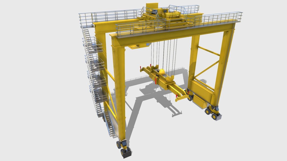 harbour crane 3d model