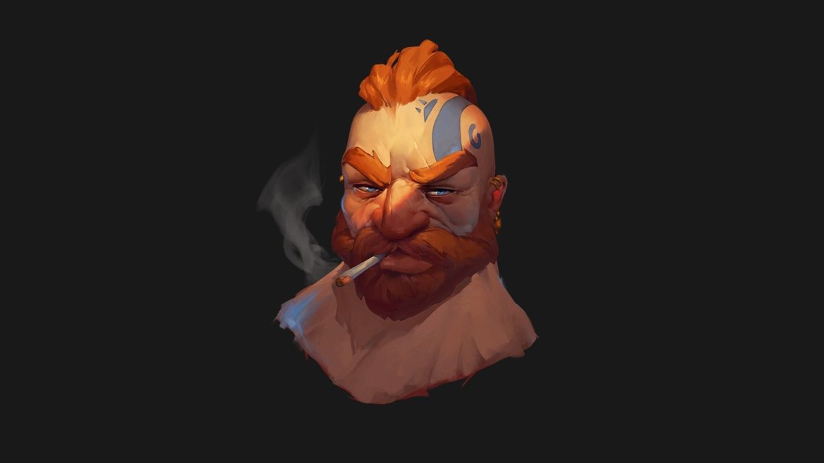 head texture study 3d model