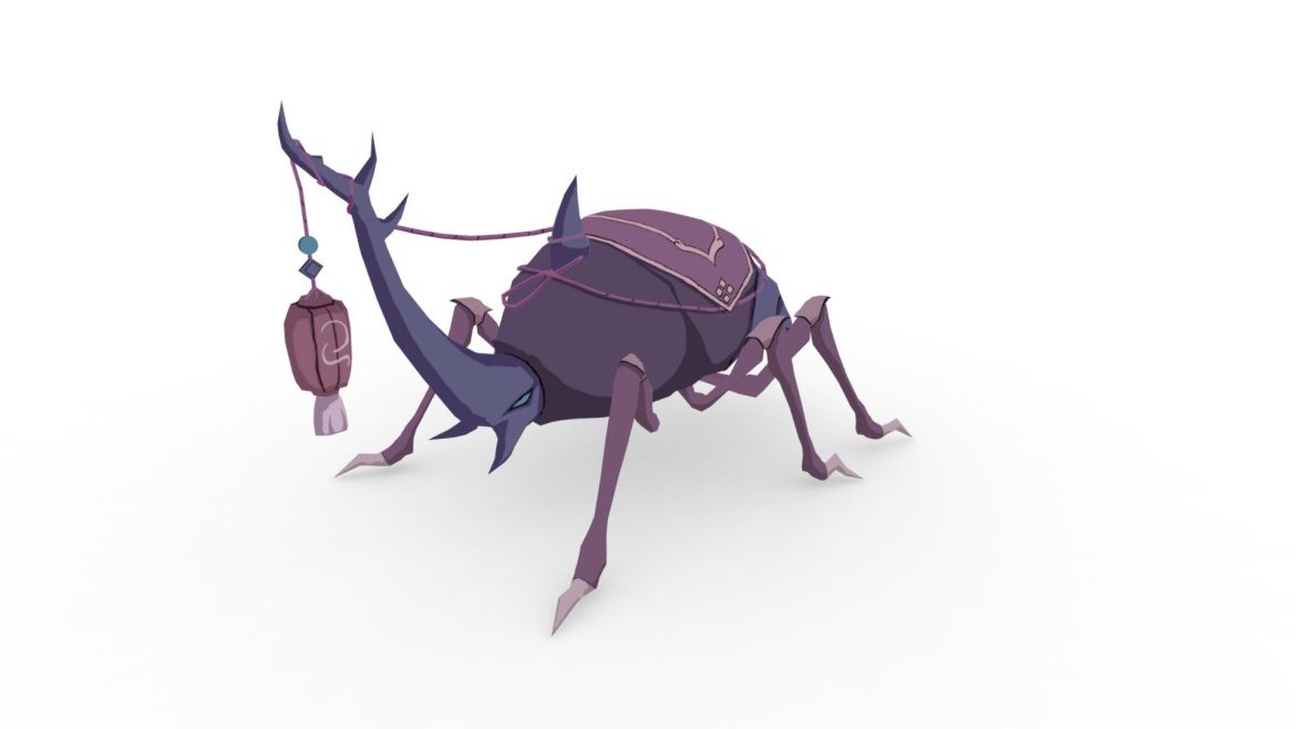 hercules beetle 3d model