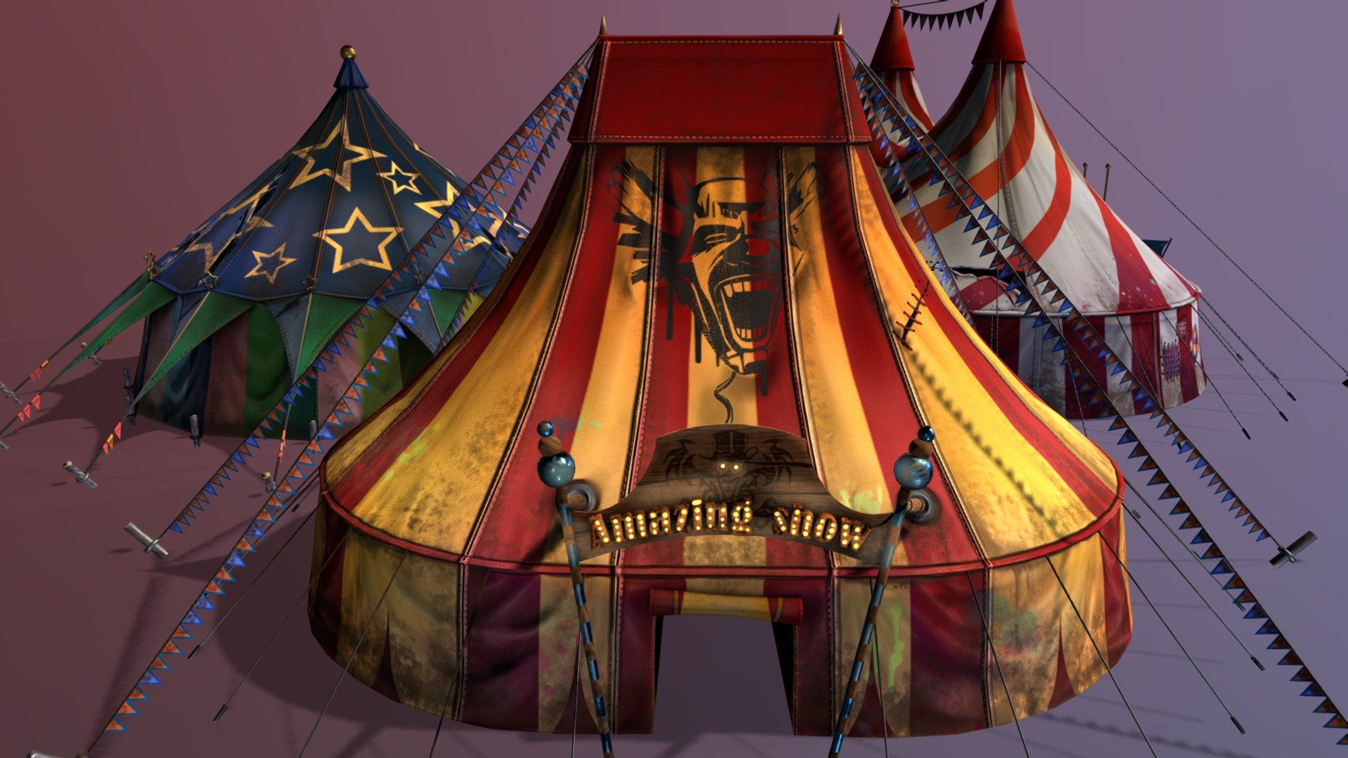 Horror circus tents