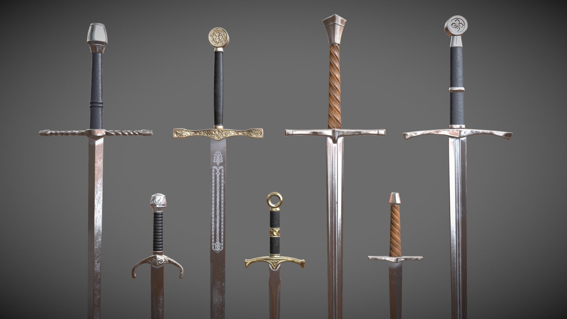 HQ medieval Swords and Daggers