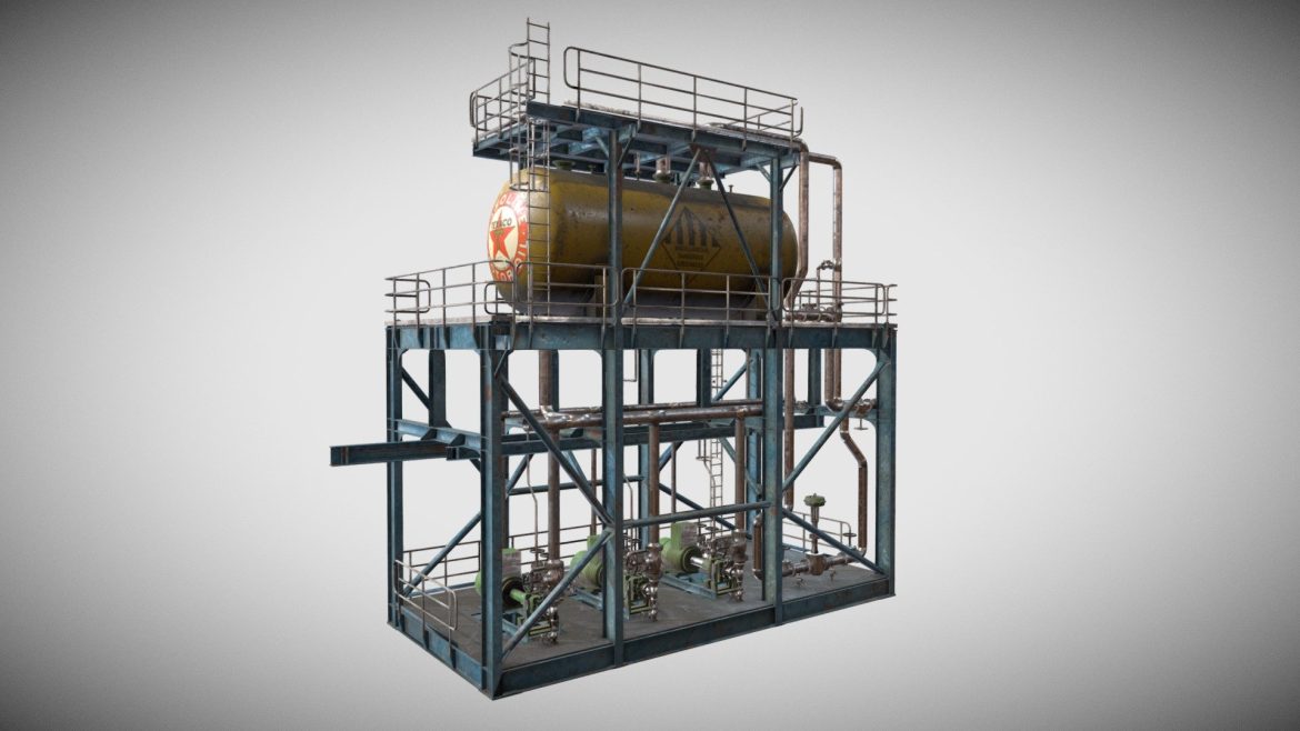 industrial system 3d model