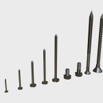 Iron nails and screws set