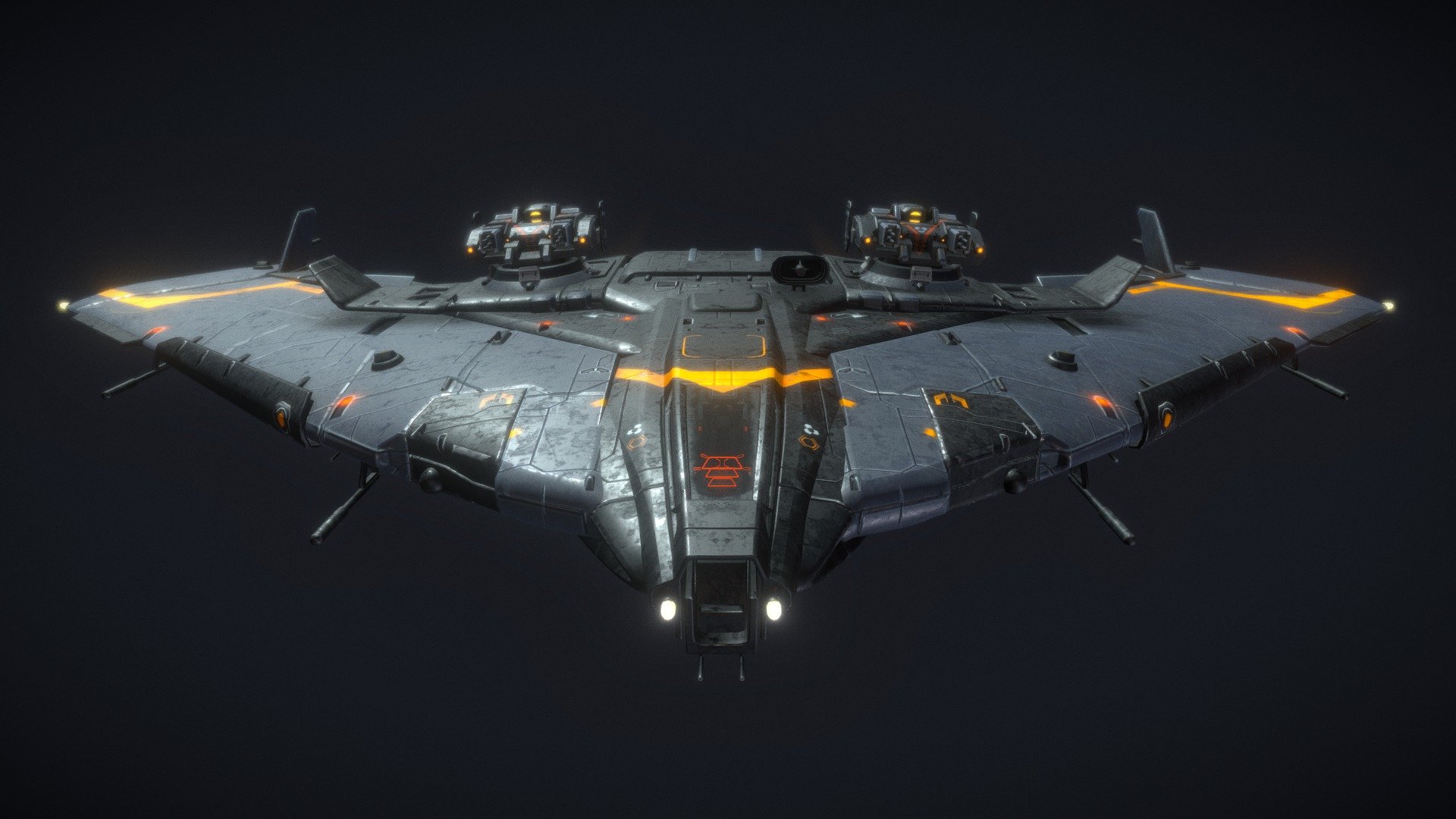 Knife spaceship (Animated)