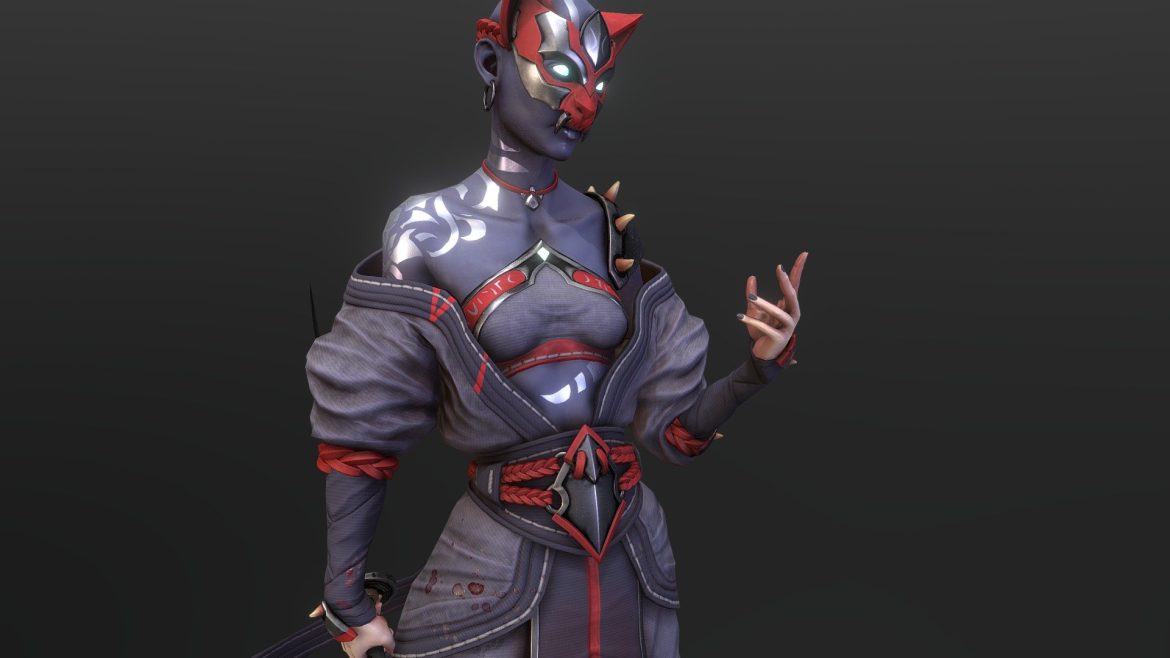 kunoichi 3d model