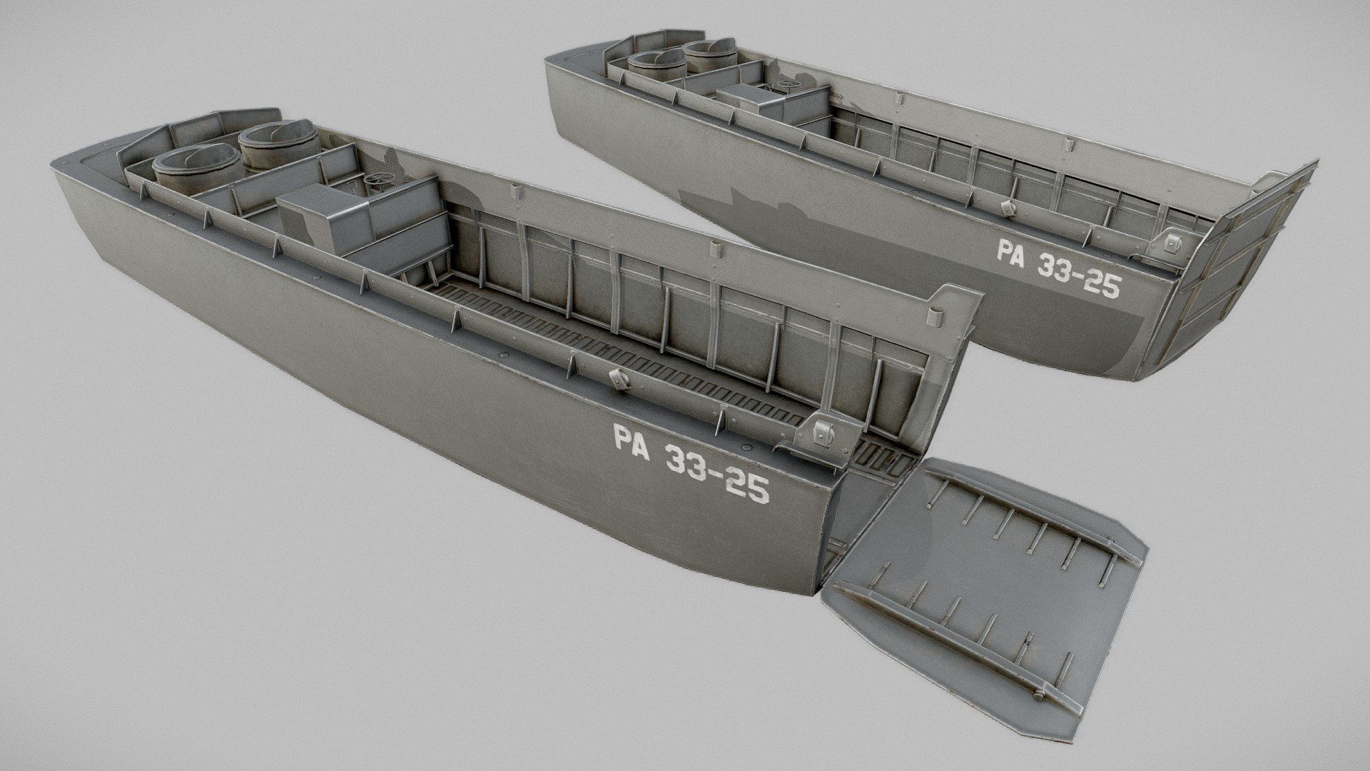 LCVP - Higgins Boat - PBR - deep3dsea