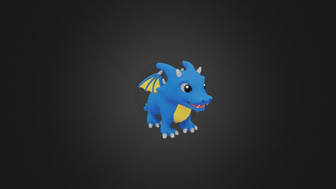 little dragon 3d model