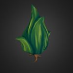 low poly bush downloadable 3d model