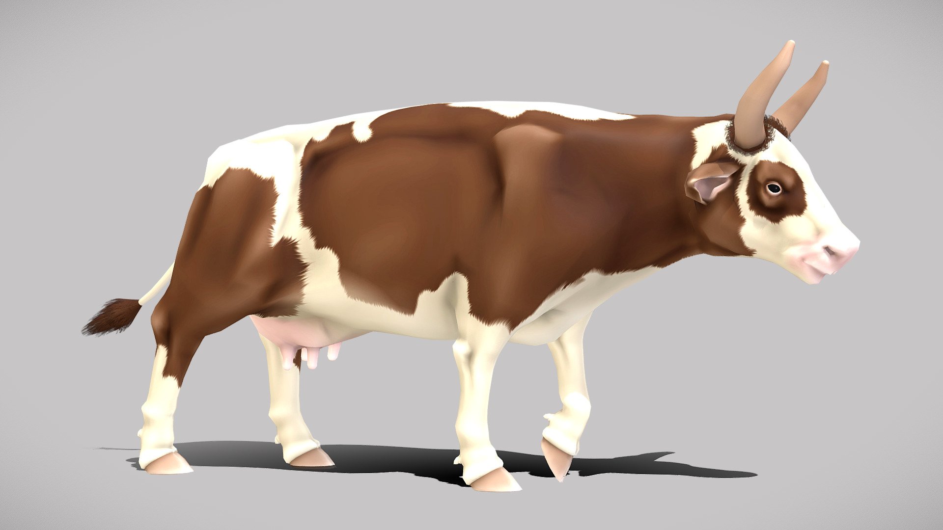 Low Poly Cow