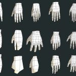 low poly hands