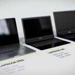 low poly laptops generic store pack 3d model