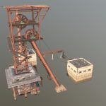 Low Poly Mining Tower