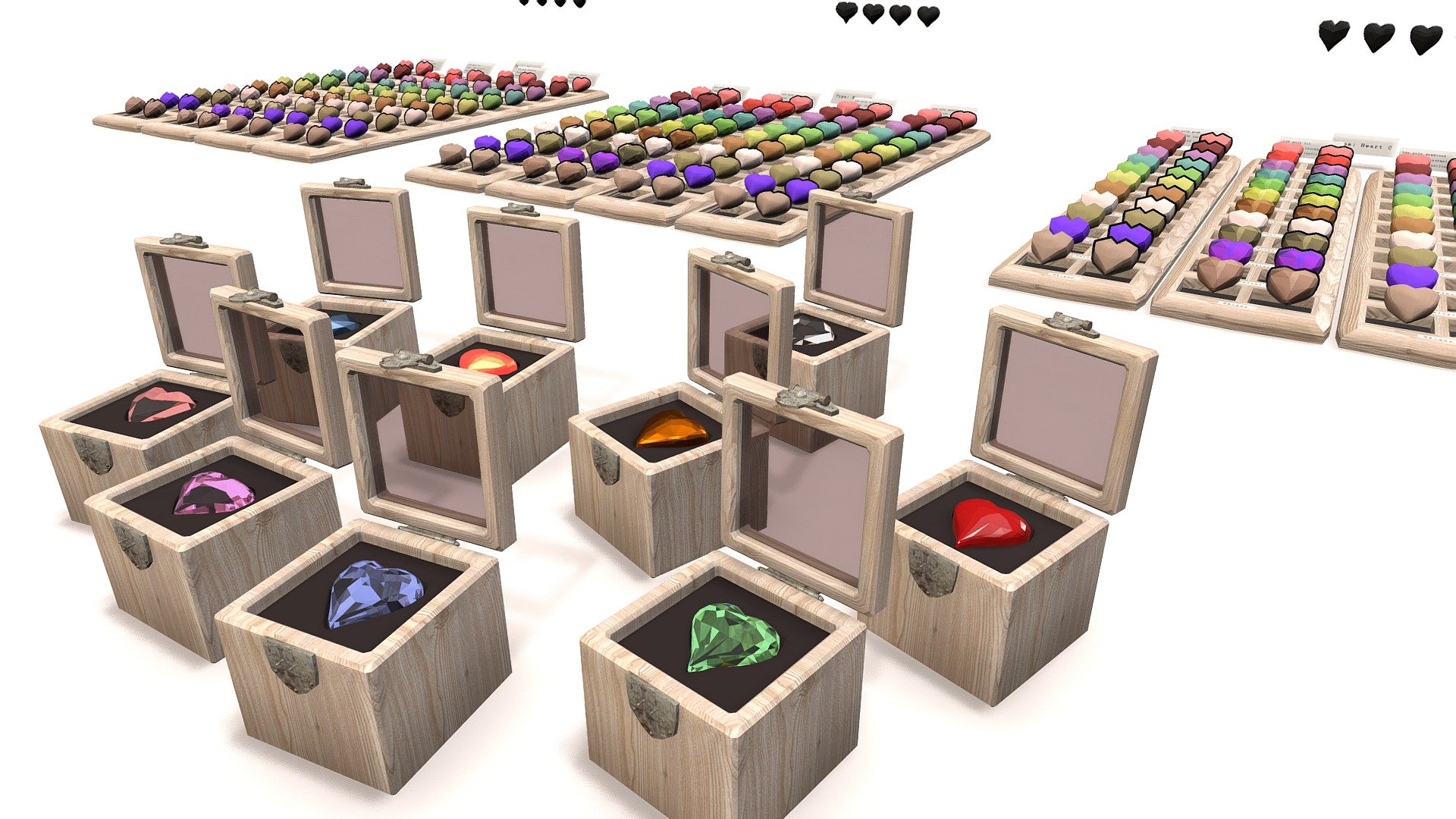 Low Poly || The Ultimate Heart Bundle + GIFT