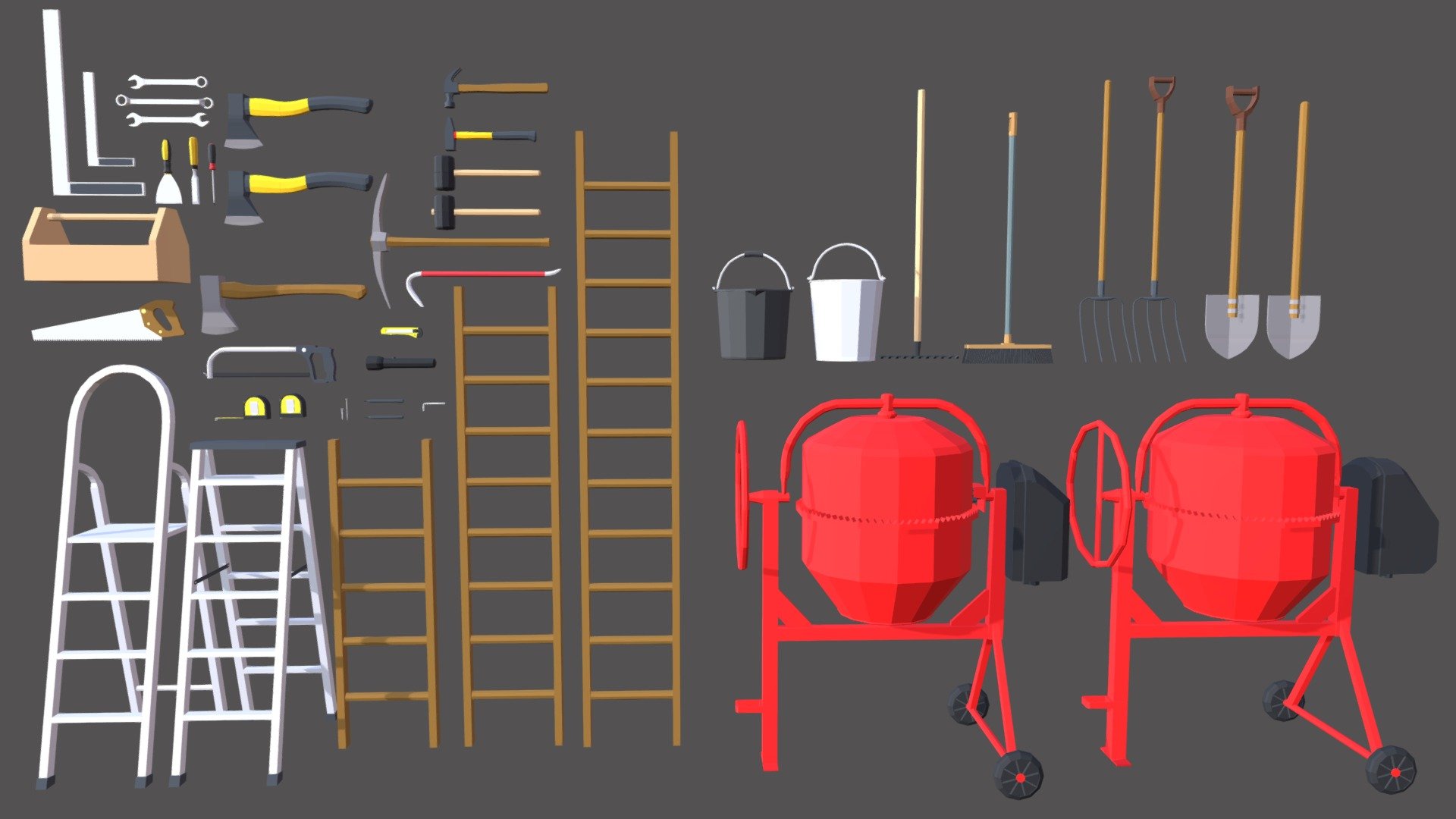 Low Poly – Tools Pack