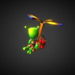 Lowpoly Alien Helicopter