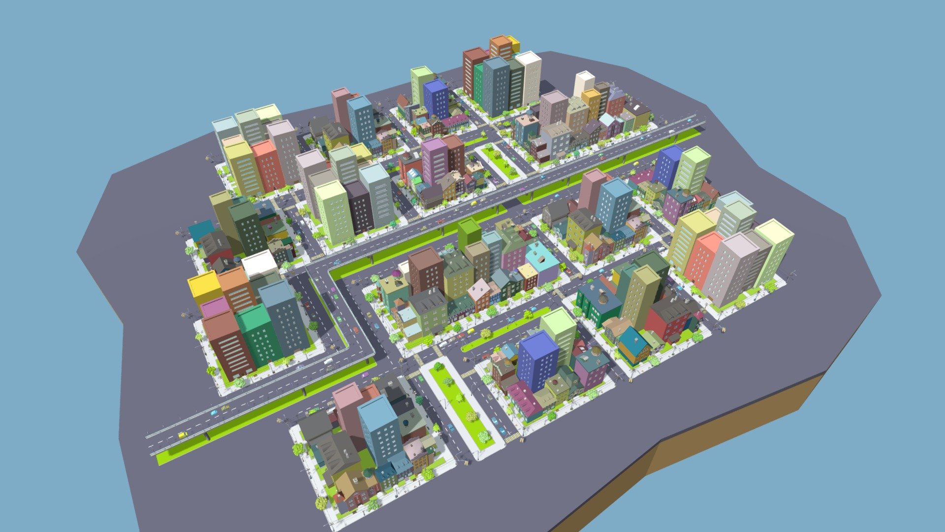 LowPoly Fantasy City