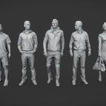 lowpoly people casual pack vol21 3d model