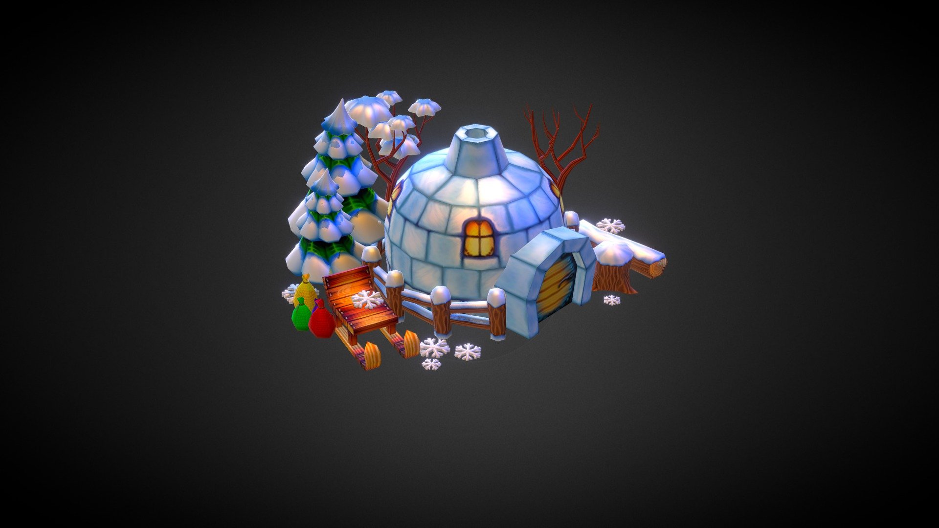 Lowpoly Winter theme