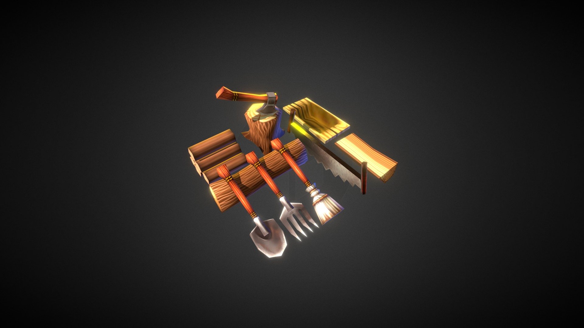Lowpoly Wood