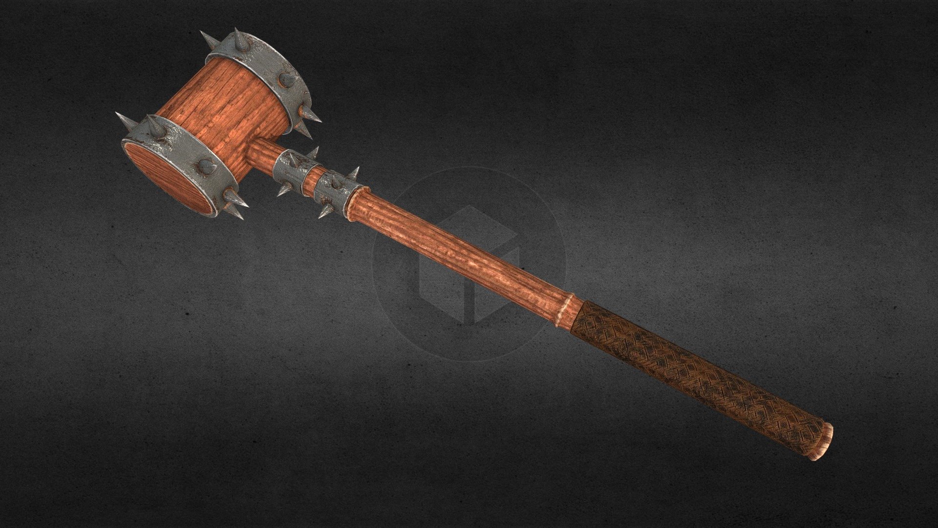 Medieval mace low poly