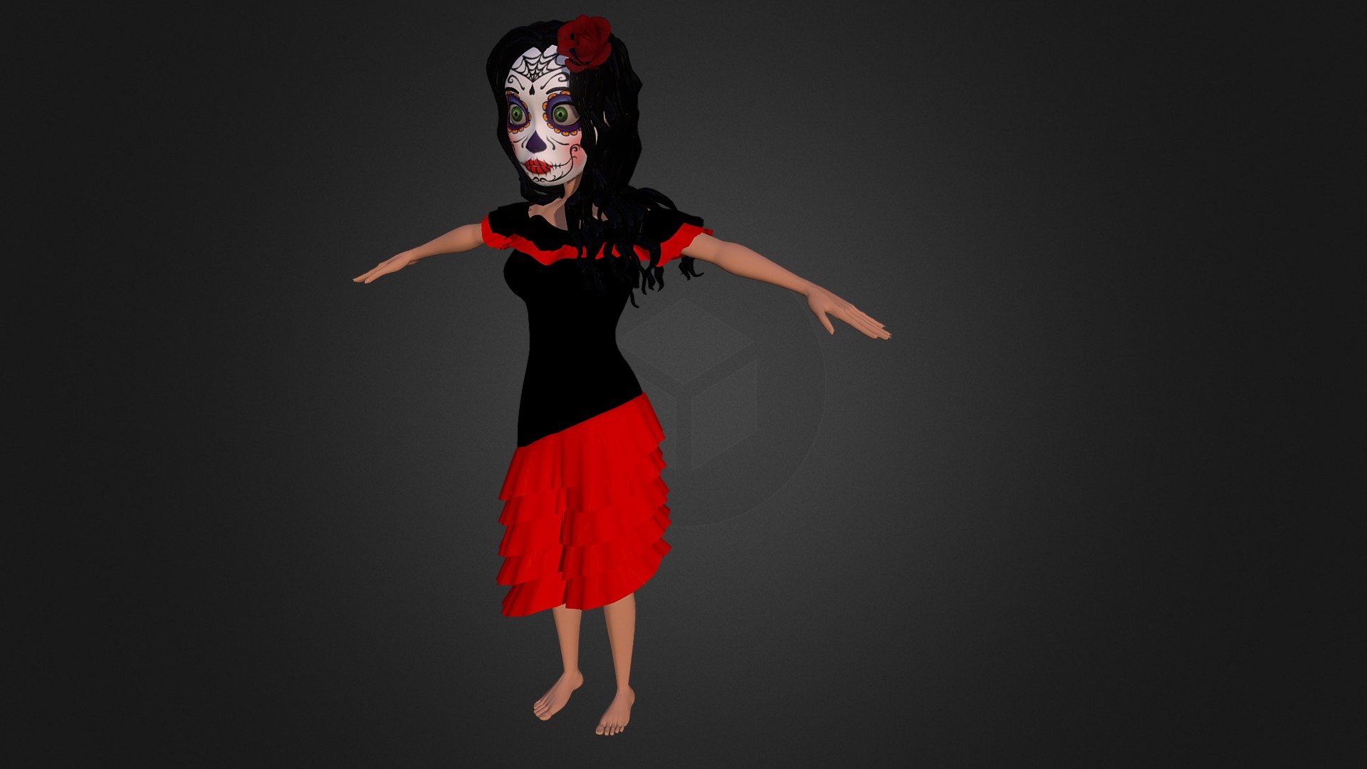 Mexican Girl Animation 1