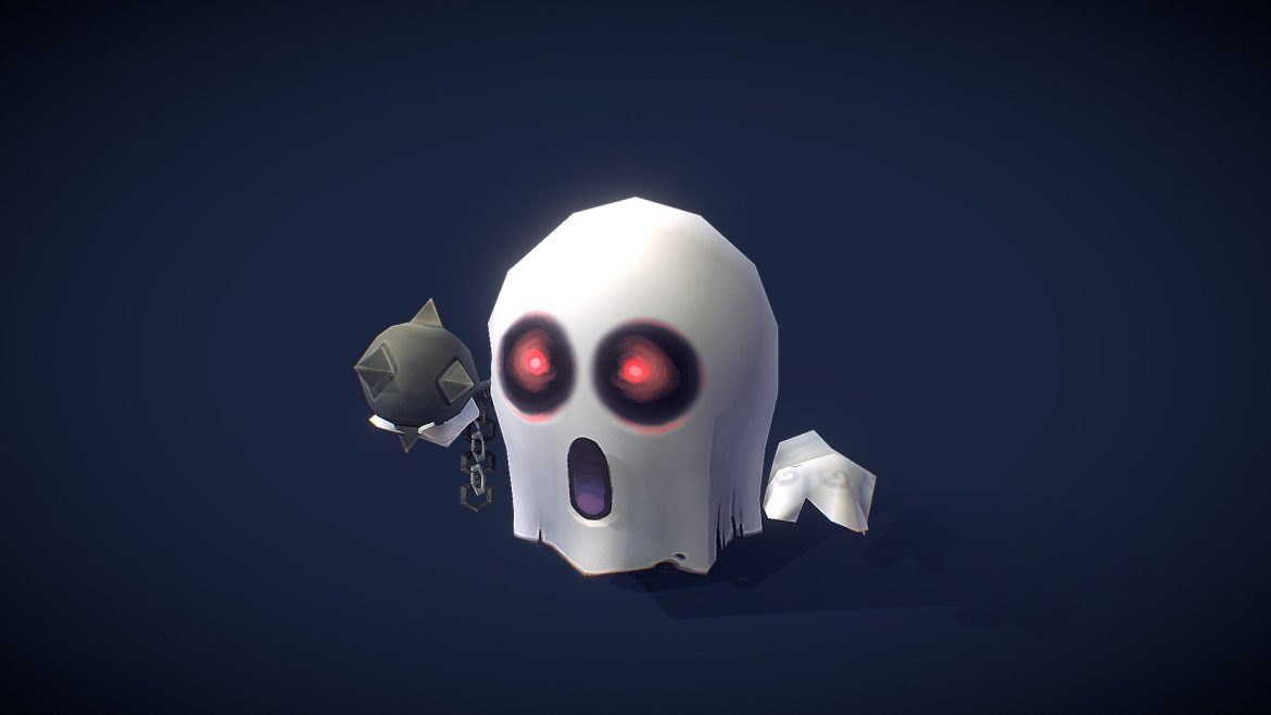 micro ghost hubert 3d model